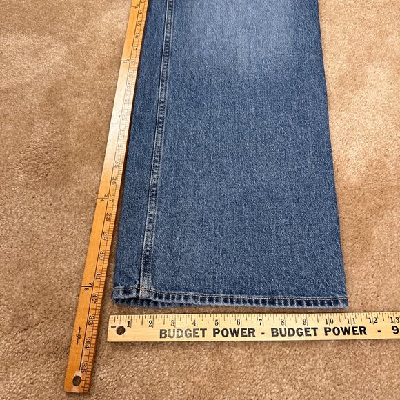 Free Assembly Patch Pocket Jeans Womens Blue Wide Leg Medium Wash Size 6 NWT New - Picture 10 of 10